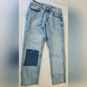 Zara Patchwork Denim Jean size 30
